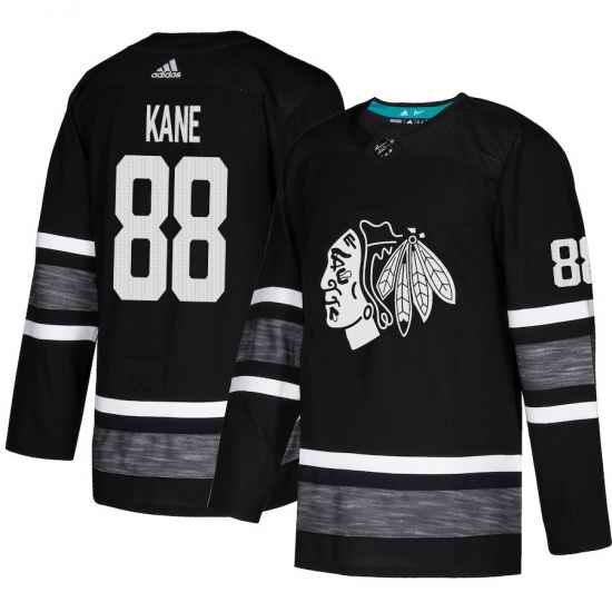 Blackhawks #88 Patrick Kane Black Authentic 2019 All Star Stitched Hockey Jersey